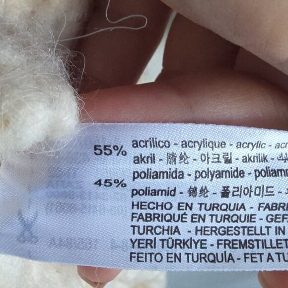 ZARA | Blogger Favorite Thick Cable Openwork Knit Turtleneck Sweater cream Sz S - Picture 6 of 6